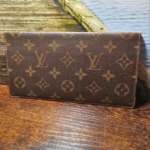 Louis Vuitton Monogram Long Thin Fold Wallet